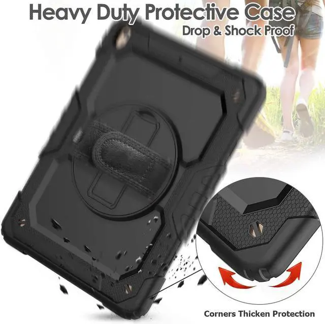 Alt view image 7 of 7 - iPad Air 3 10.5 Case 2019 / iPad Pro 10.5 Case 2017, Rugged Heavy Duty Shockproof Protective Cover Case with Rotating Kickstand for iPad Air (3rd Gen) 10.5" 2019 / iPad Pro 10.5" 2017