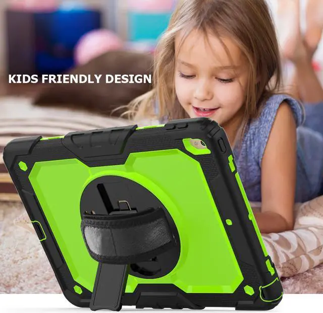 Alt view image 3 of 5 - iPad Air 3 10.5 Case 2019 / iPad Pro 10.5 Case 2017, Rugged Heavy Duty Shockproof Protective Cover Case with Rotating Kickstand for iPad Air (3rd Gen) 10.5" 2019 / iPad Pro 10.5" 2017