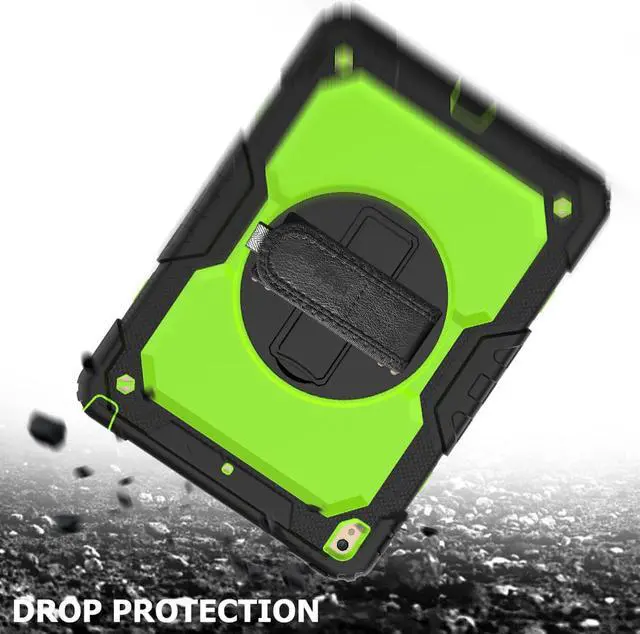 Alt view image 4 of 5 - iPad Air 3 10.5 Case 2019 / iPad Pro 10.5 Case 2017, Rugged Heavy Duty Shockproof Protective Cover Case with Rotating Kickstand for iPad Air (3rd Gen) 10.5" 2019 / iPad Pro 10.5" 2017