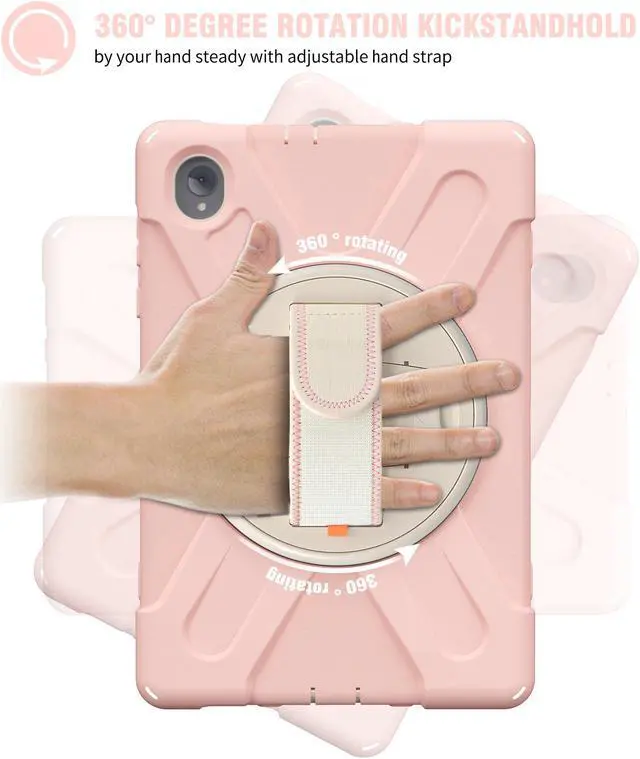 Alt view image 4 of 7 - Lenovo Tab M10 FHD Plus Case 10.3 Inch 2020 2nd Generation, Rugged Heavy Duty Shockproof Rotating Kickstand Protective Cover for Lenovo Tab M10 Plus Model TB-X606F TB-X606X 10.3" FHD Tablet 2020