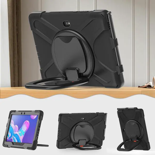 Alt view image 2 of 7 - Samsung Galaxy Tab Active PRO 10.1 Case, Heavy Duty Rugged Shockproof Drop Protection Cover with 360 Stand, Handle Hand Strap & Shoulder Strap for Galaxy Tab Active PRO 10.1 inch SM-T540/T545/T547