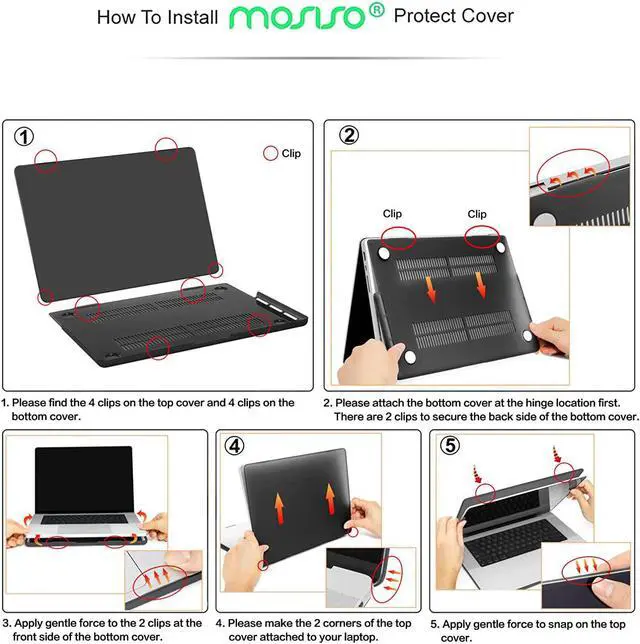 Alt view image 6 of 6 - Case for New 2021 MacBook Pro 16 Inch A2485 M1 Pro Max, Hard Shell Case with Keyboard Cover for Apple Mac Pro 16 with Touch ID
