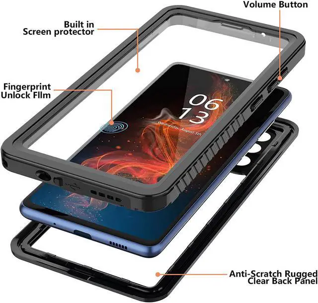 Alt view image 4 of 7 - Samsung Galaxy S20 FE 5G Case Waterproof, Built in Screen Protector 360° Full Body Heavy Duty Protective Shockproof IP68 Underwater Case for Samsung Galaxy S20 FE 5G 6.5 inch