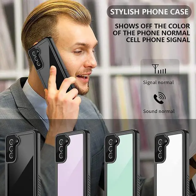 Alt view image 2 of 7 - Samsung Galaxy S21 FE Case Waterproof, 360° Full Body Protection with Built in Screen Protector Heavy Duty Shockproof IP68 Underwater Protective Phone Case for Samsung S21 FE 5G 6.4 inch 2022