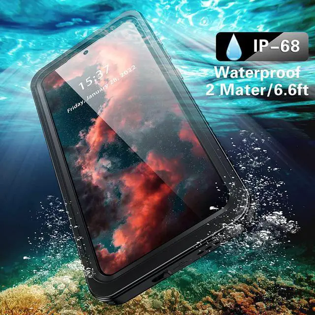 Alt view image 4 of 7 - Samsung Galaxy S21 FE Case Waterproof, 360° Full Body Protection with Built in Screen Protector Heavy Duty Shockproof IP68 Underwater Protective Phone Case for Samsung S21 FE 5G 6.4 inch 2022