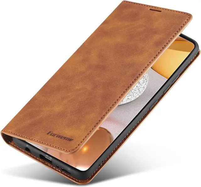 Alt view image 7 of 7 - Samsung Galaxy F62 / M62 Case, Premium PU Leather Cover TPU Bumper with Card Holder Kickstand Hidden Magnetic Shockproof Flip Wallet Case for Galaxy F62 / Galaxy M62