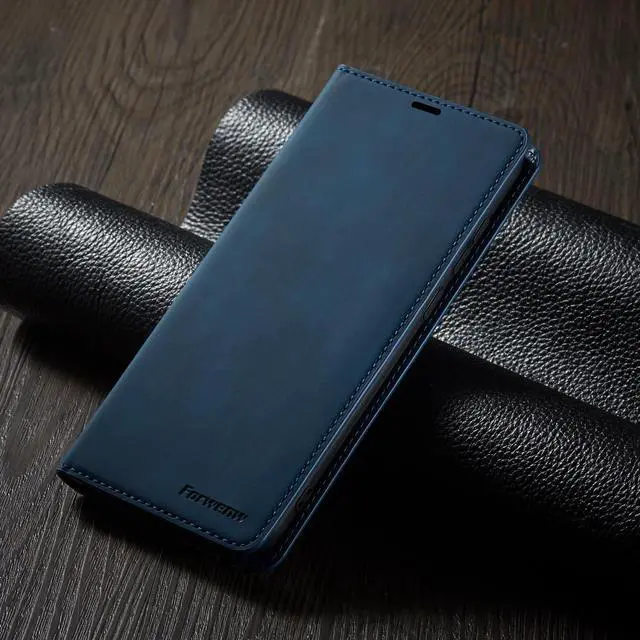 Alt view image 5 of 6 - Samsung Galaxy A11 Case, Premium PU Leather Cover TPU Bumper with Card Holder Kickstand Hidden Magnetic Shockproof Flip Wallet Case for Galaxy A11 / Galaxy M11