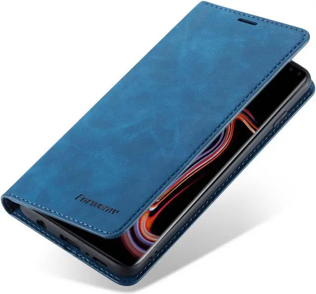 Alt view image 3 of 6 - Samsung Galaxy S10 Plus Case, Premium PU Leather Cover TPU Bumper with Card Holder Kickstand Hidden Magnetic Shockproof Flip Wallet Case for Galaxy S10 Plus / S10+ 6.4 inch