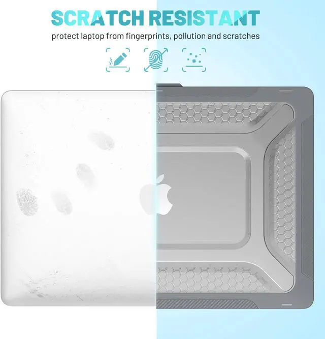 Alt view image 2 of 7 - MacBook Pro 16 inch Case 2021 2022 Release A2485 M1 Pro/Max with Liquid Retina XDR Display Touch ID, Heavy Duty Plastic Hard Shell Case with Fold Kickstand & Keyboard Cover Skin