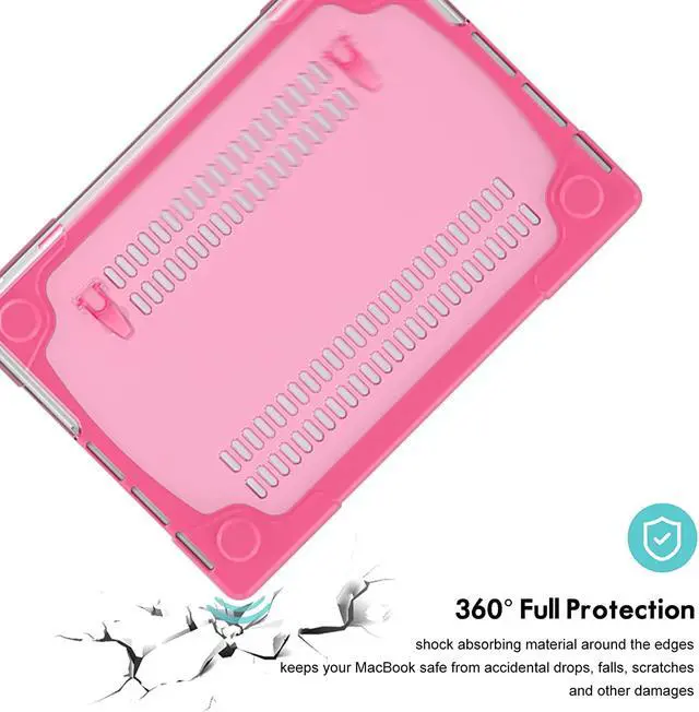 Alt view image 4 of 6 - MacBook Pro 14 Inch Case 2021 2022 Release A2442 M1 Pro/Max Chip with Liquid Retina XDR Display and Touch ID, Heavy Duty Hard Shell Dual Layer Protective Cover with Fold Kickstand & Keyboard Skin Cove