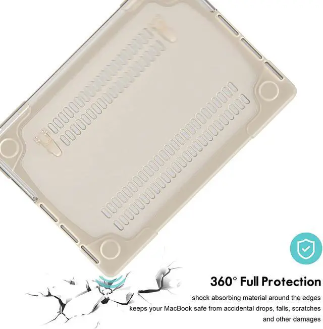 Alt view image 4 of 6 - MacBook Pro 14 Inch Case 2021 2022 Release A2442 M1 Pro/Max Chip with Liquid Retina XDR Display and Touch ID, Heavy Duty Hard Shell Dual Layer Protective Cover with Fold Kickstand & Keyboard Skin Cove