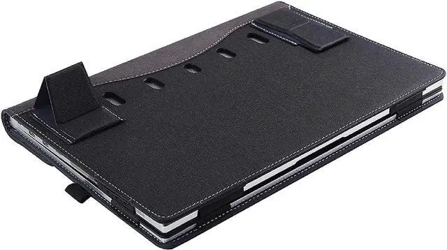 Alt view image 6 of 7 - Case for 15.6 inch Samsung Galaxy Book Flex 15.6 inch NP950QCG / Samsung Galaxy ion 15 NP950QCA,Detachable 2 in 1 PU Leather Laptop Sleeve Folio Cover with Stand