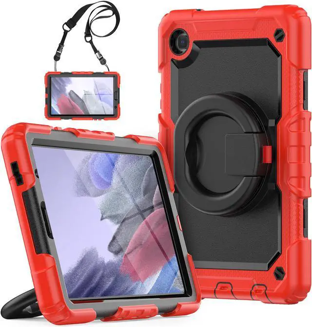Main image of Case For Samsung Galaxy Tab A7 Lite Case 8.7 inch with Screen Protector and Pen Holder, Shockproof Hard Protective Kids Cover for Galaxy Tab A7 Lite 2021 SM-T220/T225/T227 with Rotatable Stand