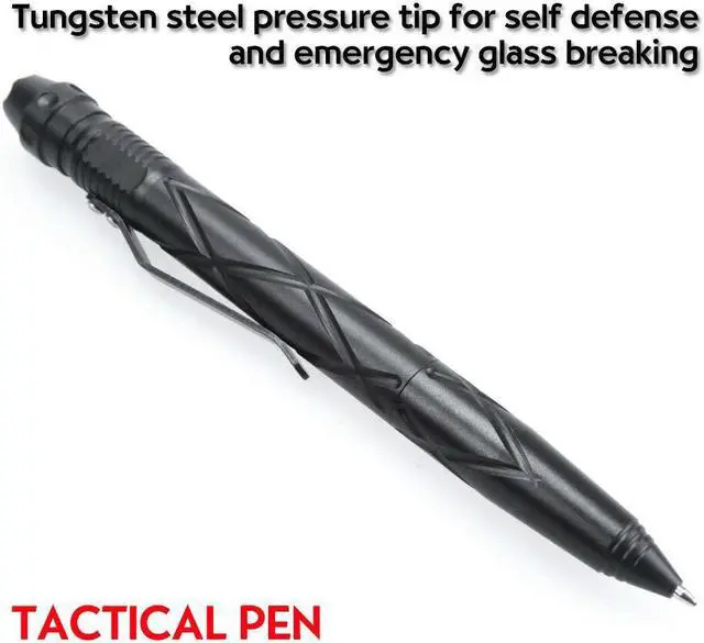 Alt view image 5 of 7 - Tactical Self Defense Tactical Penlight Water Resistant LED Flashlight Torch For Hunting Camping Hiking Fishing Self-Defense Emergency