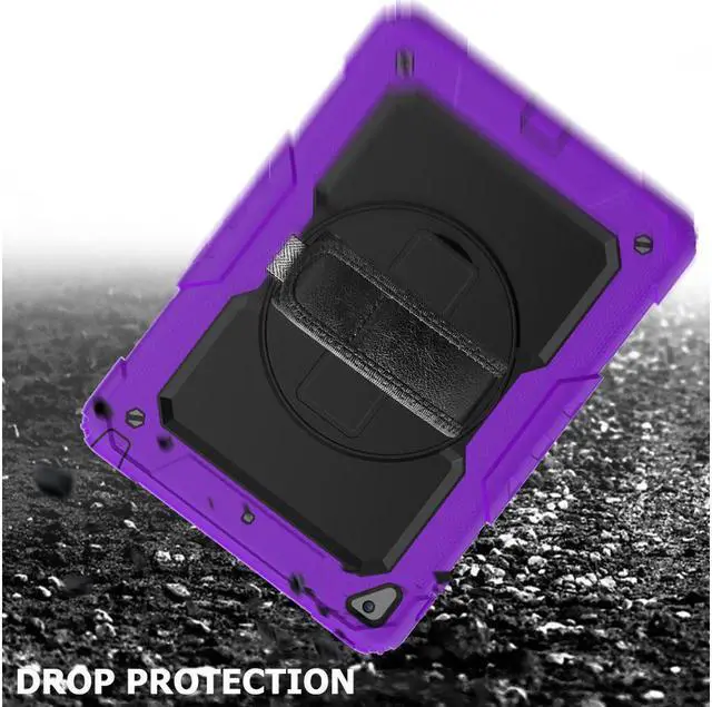 Alt view image 2 of 6 - iPad 9.7 2018 2017 Case iPad Air 2 Case iPad Pro 9.7 Case Heavy Duty Rugged Shockproof Protective Hard Case Cover For for Apple iPad 6th / 5th Generation / iPad Air 2 / iPad Pro 9.7 inch