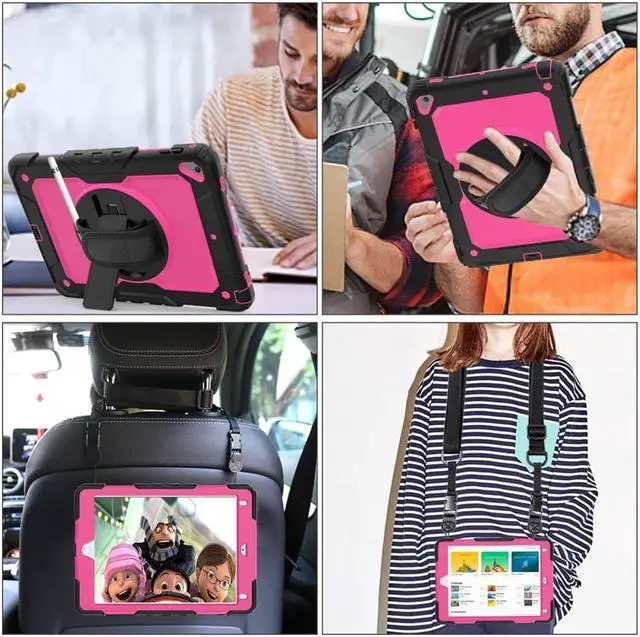 Alt view image 7 of 7 - iPad 9.7 2018 2017 Case iPad Air 2 Case iPad Pro 9.7 Case Heavy Duty Rugged Shockproof Protective Hard Case Cover For for Apple iPad 6th / 5th Generation / iPad Air 2 / iPad Pro 9.7 inch