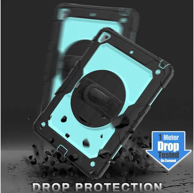 Alt view image 2 of 7 - iPad 9.7 2018 2017 Case iPad Air 2 Case iPad Pro 9.7 Case Heavy Duty Rugged Shockproof Protective Hard Case Cover For for Apple iPad 6th / 5th Generation / iPad Air 2 / iPad Pro 9.7 inch