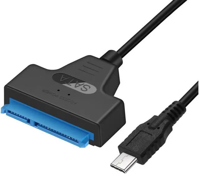 Alt view image 2 of 5 - USB3.1 Type-C to 22 Pin SATA Type C USB 3.1 Male to SATA 22 Pin Type-C USB 3.1 to SATA Adapter Cable HDD Adapter Copper 2.5 Inch Super Speed