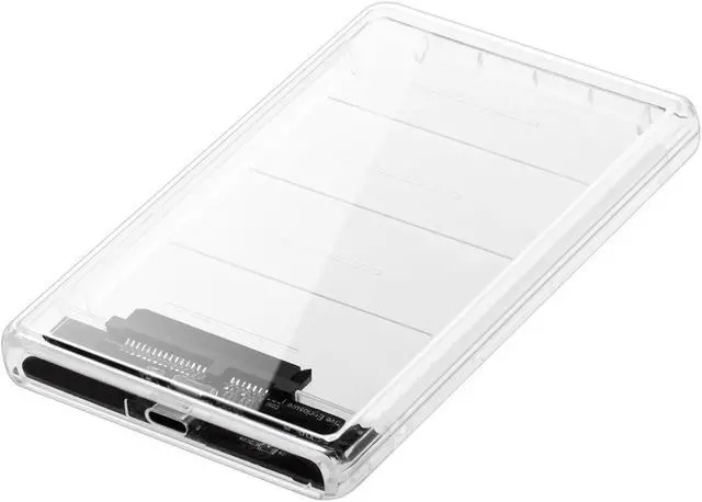 Alt view image 2 of 7 - USB Type C SATA Adapter with Case, 2.5 inch SATA HDD/SSD Up to 2TB High-Speed External Hard Disk Drive Enclosure with USB3.0 - USB3.1 Cable, Support UASP SATA III