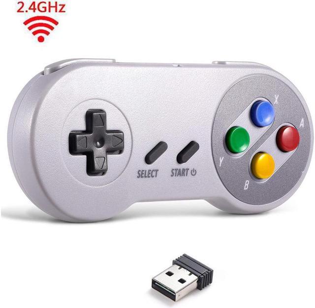 2.4 GHz Wireless USB Controller Compatible with Super Famicom Games, SNES USB Classic Controller Joypad Joystick for Windows PC MAC Linux Genesis (Multi-Colored Keys) Nintendo DS Accessories - Newegg.com