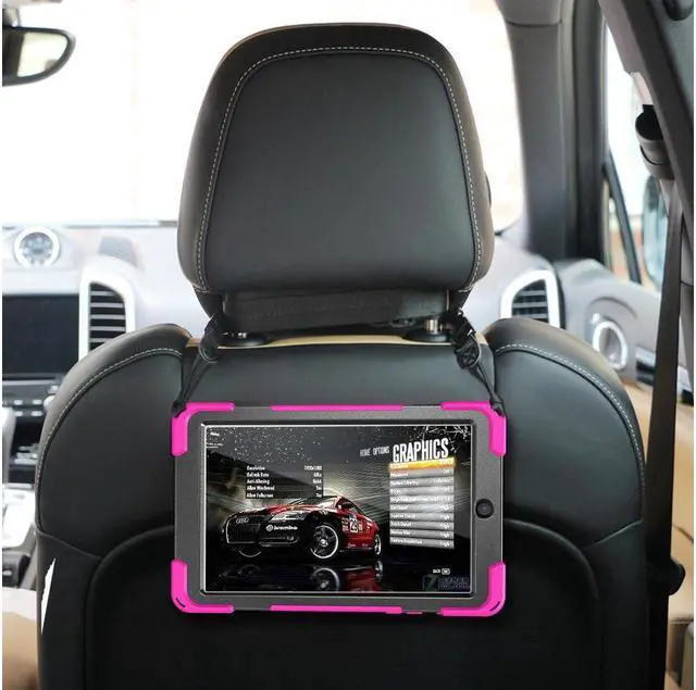 Alt view image 7 of 7 - Samsung Galaxy Tab A 8.0 SM-T387 Case 2018 Kids Proof with Kickstand and Strap, Rugged Hard PC + Silicone Cover + Handle + Shoulder Holder for Samsung Tab A 8.0 T387V Verizon 8" Tablet