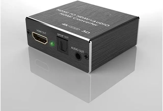 Alt view image 2 of 5 - HDMI Audio Extractor Converter HDMI to Optical Toslink SPDIF with 1M HDMI 1.4 Cable and 3.5mm Stereo Audio Splitter Adapter Support 4K x 2K 3D