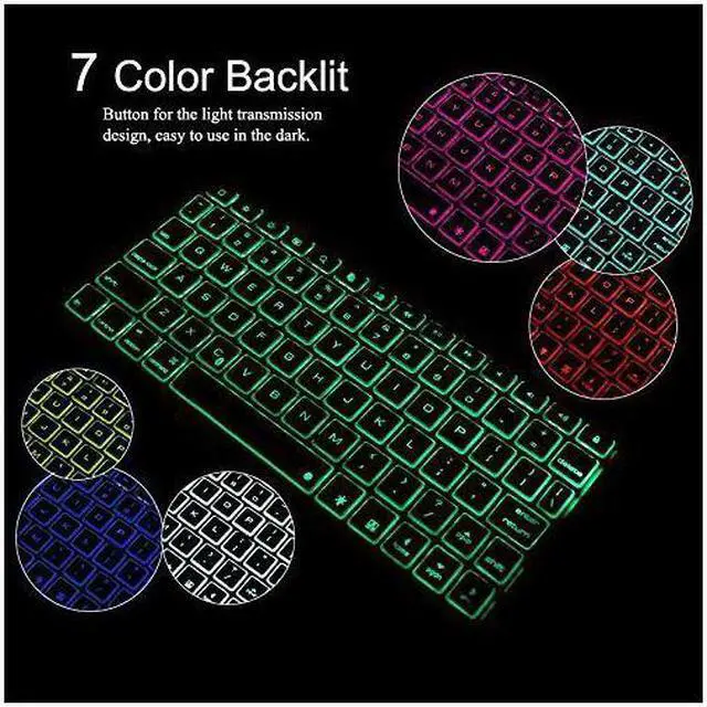 Alt view image 4 of 7 - Bluetooth Keyboard Case For iPad Pro 12.9 2017 (2nd Gen) / 2015(1st Gen) Protective Ultra Slim Aluminum Hard Shell Smart Stand Cover with 7 Colors Backlit Wireless Bluetooth Keyboard