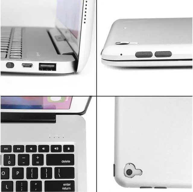 Alt view image 3 of 7 - Bluetooth Keyboard Case For iPad Pro 12.9 2017 (2nd Gen) / 2015(1st Gen) Protective Ultra Slim Aluminum Hard Shell Smart Stand Cover with 7 Colors Backlit Wireless Bluetooth Keyboard