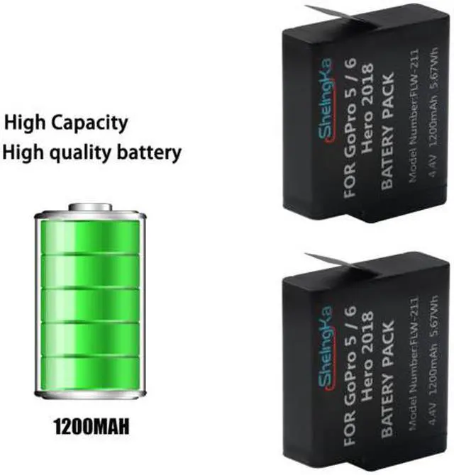 Alt view image 3 of 7 - Rechargeable Rapid 3-Channel Battery Charger with USB Cable for GoPro Hero 5 Hero 6 Hero 7 Black Hero 2018 Hero 8