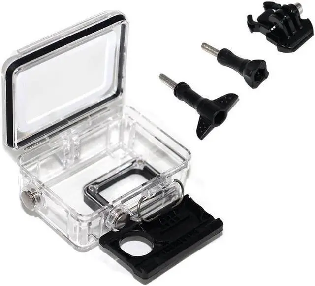 Alt view image 6 of 6 - Housing Case for GoPro Hero 7 Hero 6 Hero 5 Black/ GoPro HERO Waterproof Case Diving Protective Housing Shell 45m with Bracket Accessories for Go Pro Hero 2018 Hero7 Hero6 Hero5 Action Camera