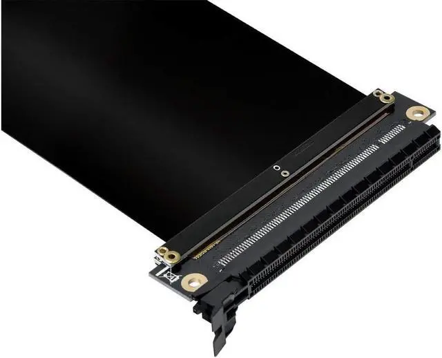 Alt view image 3 of 6 - Werleo New PCI Express PCIe3.0 16x Flexible Cable Card Extension Port Adapter High Speed Riser Card (20cm-90 Degrees)