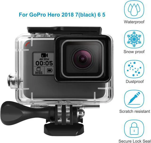 Alt view image 3 of 7 - Accessories for Gopro Hero 2018 (HD) 7 6 5 Black Kits with Waterproof Protective Housing Case + 3 Pack Diving Filter+ Anti-Fog Insert Kits for Gopro Hero6 Hero5 Hero 2018 Action Camera