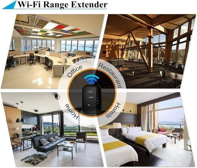 Alt view image 4 of 7 - 300Mbps Werleo Wifi Range Extender Easy Set Up Wireless WiFi Repeater Signal Booster with Access Point / Repeater Mode (Built-in Antenna Ethernet Port WPS) For Boosting Whole Home WiFi Coverage - 2.4G