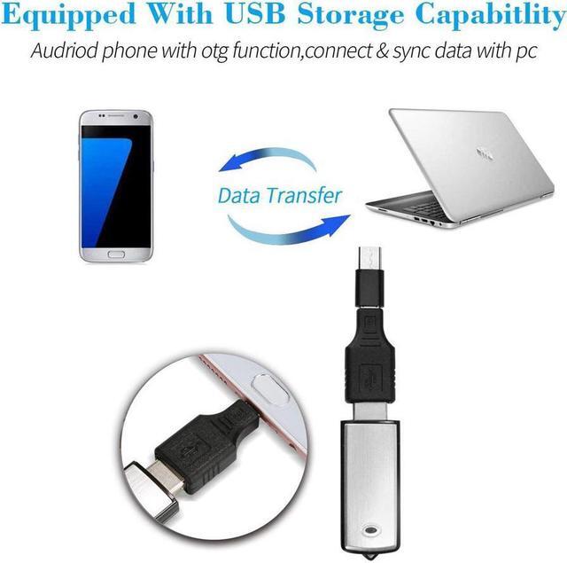 Alt view image 4 of 6 - Voice Recorder USB Flash Drive 128Kbps Digital Voice Recording 8gb No Flashing Light When Recording,Compatible Windows Mac,Android OTG Mini Record