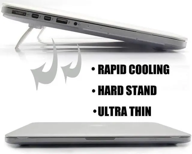 Alt view image 3 of 6 - Macbook 12 inch Case,Werleo Black Soft-Skin Rubberized Hard Case with Foldable Kickstand & Keyboard Cover for Macbook 12" with Retina Display A1534 Protective Cover Shell (2016/2015 NEWEST VERSION)