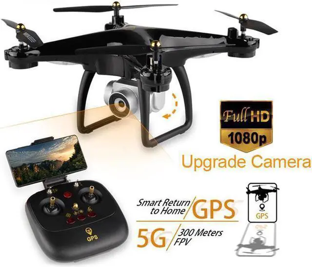 Main image of GPS FPV RC Drone Werleo JJRC 5G WiFi FPV Camera RC Drone Helicopter with HD 1080P Camera Live Video and GPS Return Home RC Quadcopter with Strong Brushless Motors Follow Me and 5G WiFi Transmission
