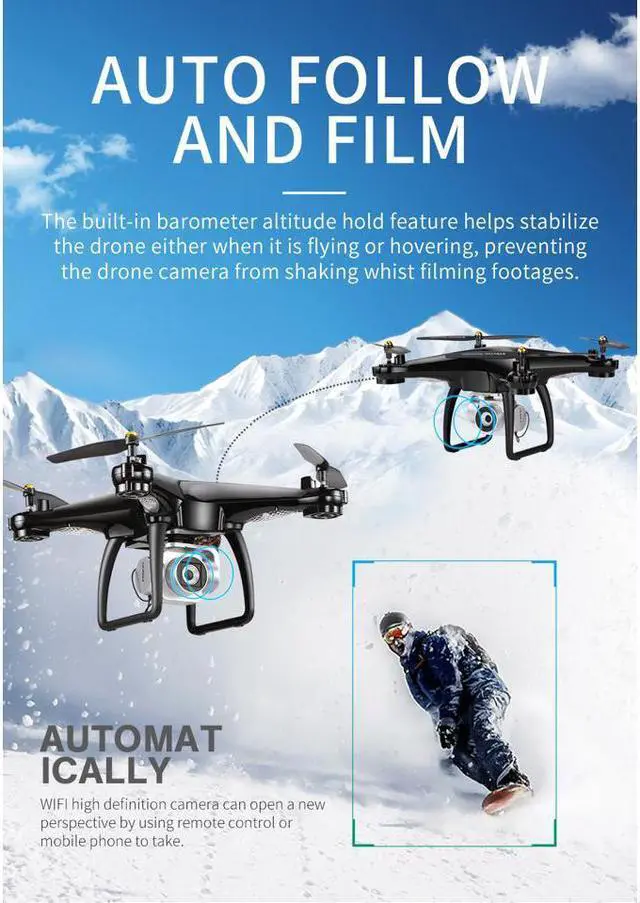 Alt view image 3 of 6 - GPS FPV RC Drone Werleo JJRC 5G WiFi FPV Camera RC Drone Helicopter with HD 1080P Camera Live Video and GPS Return Home RC Quadcopter with Strong Brushless Motors Follow Me and 5G WiFi Transmission