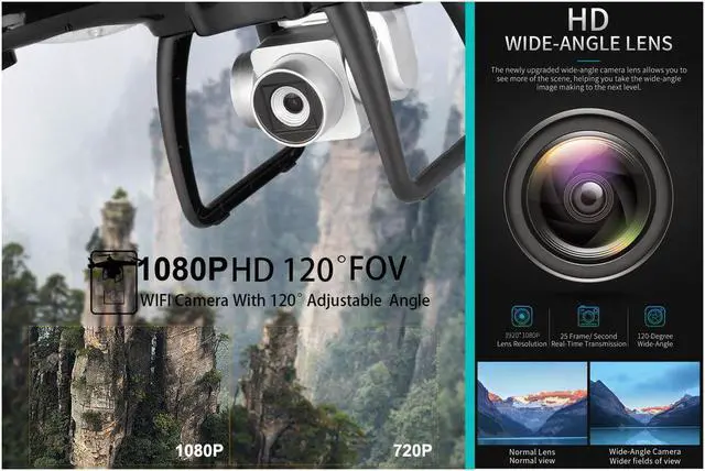 Alt view image 4 of 6 - GPS FPV RC Drone Werleo JJRC 5G WiFi FPV Camera RC Drone Helicopter with HD 1080P Camera Live Video and GPS Return Home RC Quadcopter with Strong Brushless Motors Follow Me and 5G WiFi Transmission