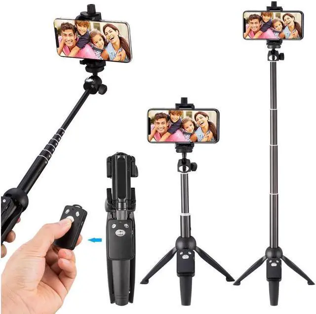 Main image of Extendable Bluetooth Selfie Stick & Tripod Stand Wireless Remote iPhone Galaxy