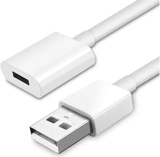 Alt view image 3 of 5 - Charging Adapter Cable for Apple Pencil Male to Female Flexible Connector (3 Feet)