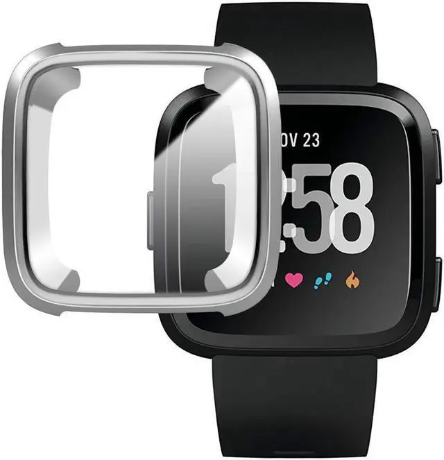 Main image of [New Version] Case for Fitbit Versa Soft TPU Protective Full Cover Shell Bumper Case Protector for Fitbit Versa Smartwatch
