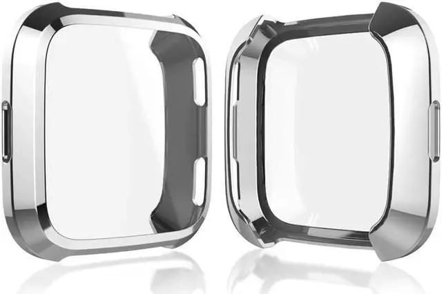 Alt view image 5 of 7 - [New Version] Case for Fitbit Versa Soft TPU Protective Full Cover Shell Bumper Case Protector for Fitbit Versa Smartwatch
