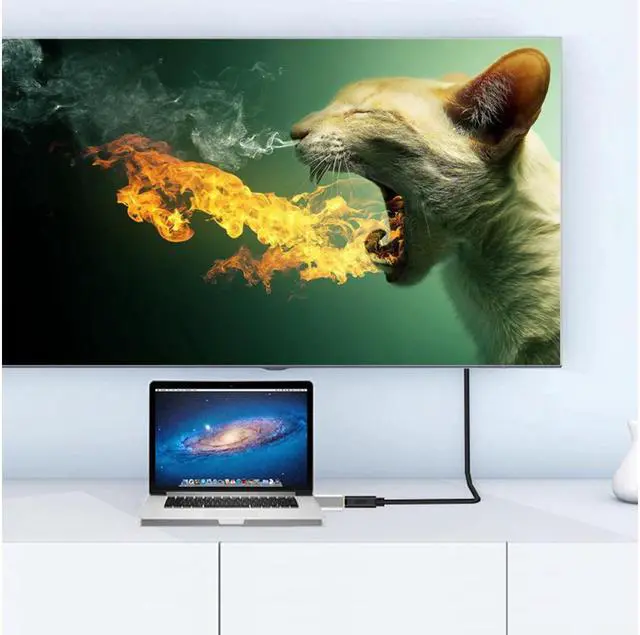 Alt view image 4 of 5 - Mini DisplayPort(Thunderbolt 2.0) to HDMI Adapter 4K Mini DP to HDMI Converter for MacBook Air, iMac, MacBook Pro, Surface Pro 3/4/5,Surface Book and More