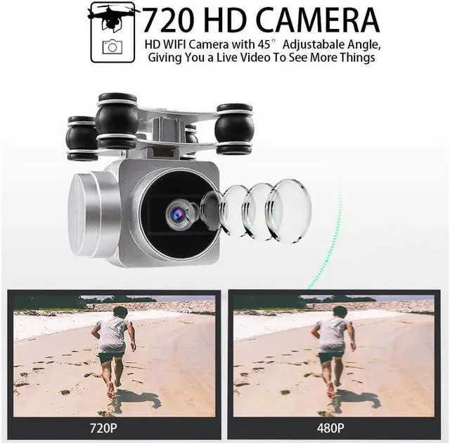 Alt view image 4 of 7 - FPV RC Drone Drone Werleo JJRC RC Quadcopter Drone with 720P HD Camera Live Video WIFI FPV Quadcopter for Kids and Adults with Headless Mode Altitude Hold Long Range Batteries Included