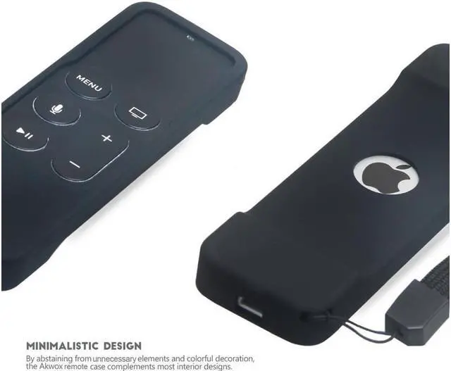 Alt view image 6 of 6 - Remote Case for Apple Tv 4th Generation Light Weight [Anti Slip] Shock Proof Silicone Remote Cover Case for New Apple Tv 4th Gen Siri Remote Controller with Lanyard