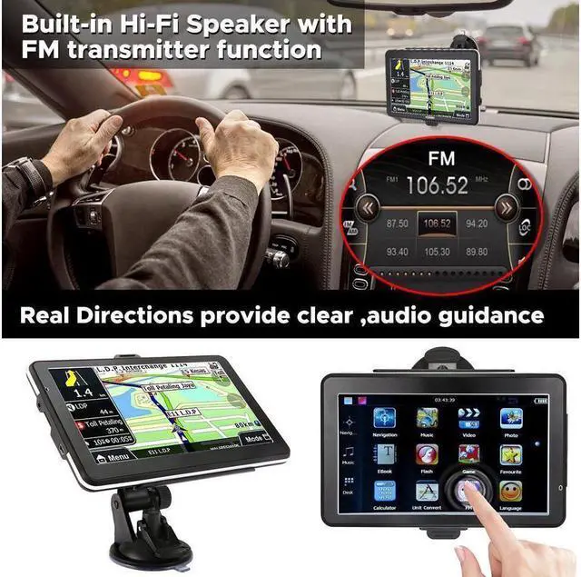 Alt view image 2 of 6 - Car GPS Navigation system GPS Navigation for car 7 inch HD voice prompt system GPS Navigator Vehicle GPS Navigation with USB Cable and Car Charger Extend 32GB Memory LIFETIME FREE UPDAET MAP