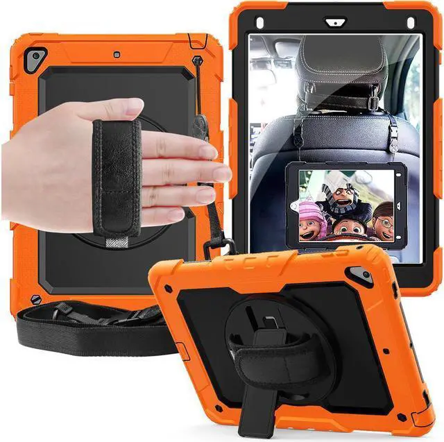 Alt view image 3 of 6 - iPad 9.7 2018 2017 Case iPad Air 2 Case iPad Pro 9.7 Case Heavy Duty Rugged Shockproof Protective Hard Case Cover For for Apple iPad 6th / 5th Generation / iPad Air 2 / iPad Pro 9.7 inch