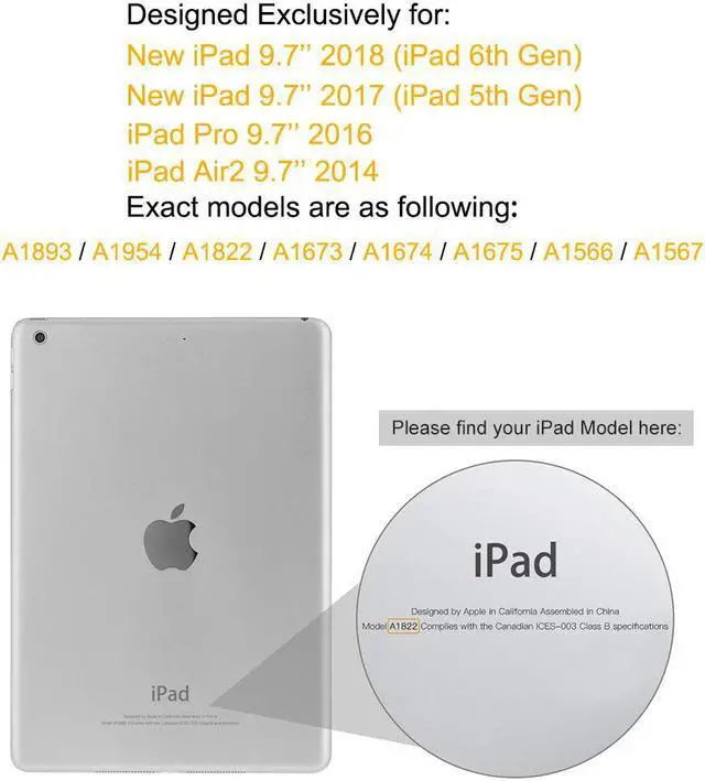 Alt view image 3 of 7 - IPad 5th/6th Generation Case,Shockproof, Drop proof, 360 Degree Rotation Kickstand, Hand Strap,Shoulder Strip to Hang in Car Seat.Built-in Screen Protector for New iPad 9.7 2018/2017 Case