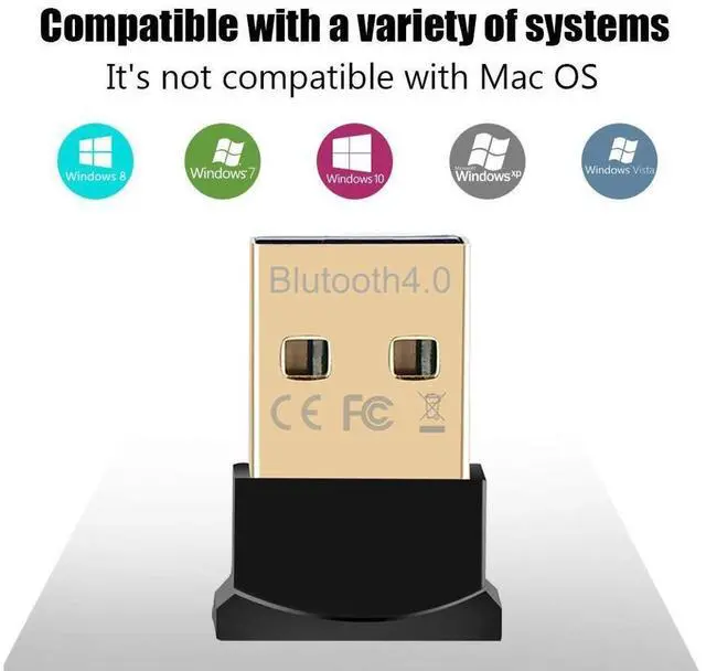 Alt view image 5 of 7 - Bluetooth USB Adapter CSR 4.0 USB Dongle Bluetooth Receiver Transfer Wireless Adapter for Laptop PC Support Windows 10/8/7/Vista/XP Mouse and Keyboard Headset