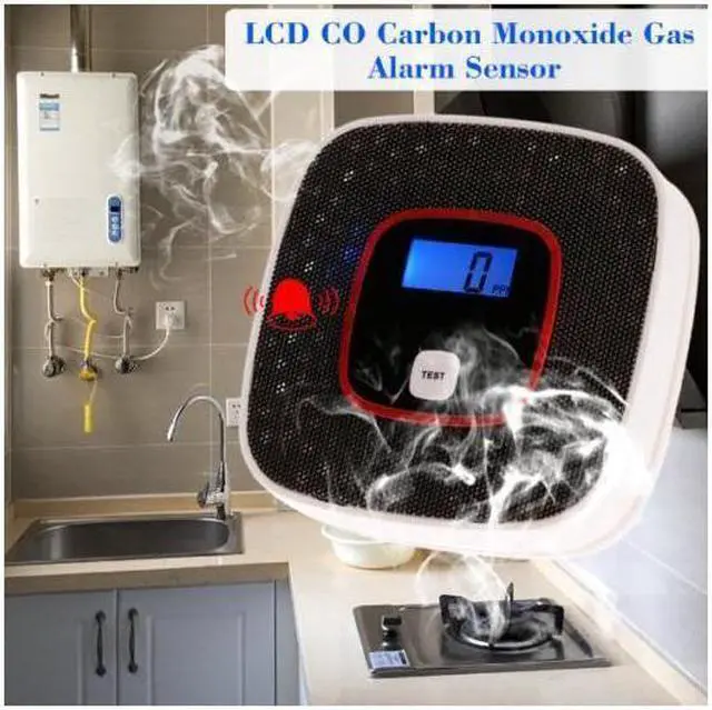 Alt view image 5 of 7 - Carbon Monoxide Alarm Detector,with Digital LCD Display and Voice Warning - Battery powered